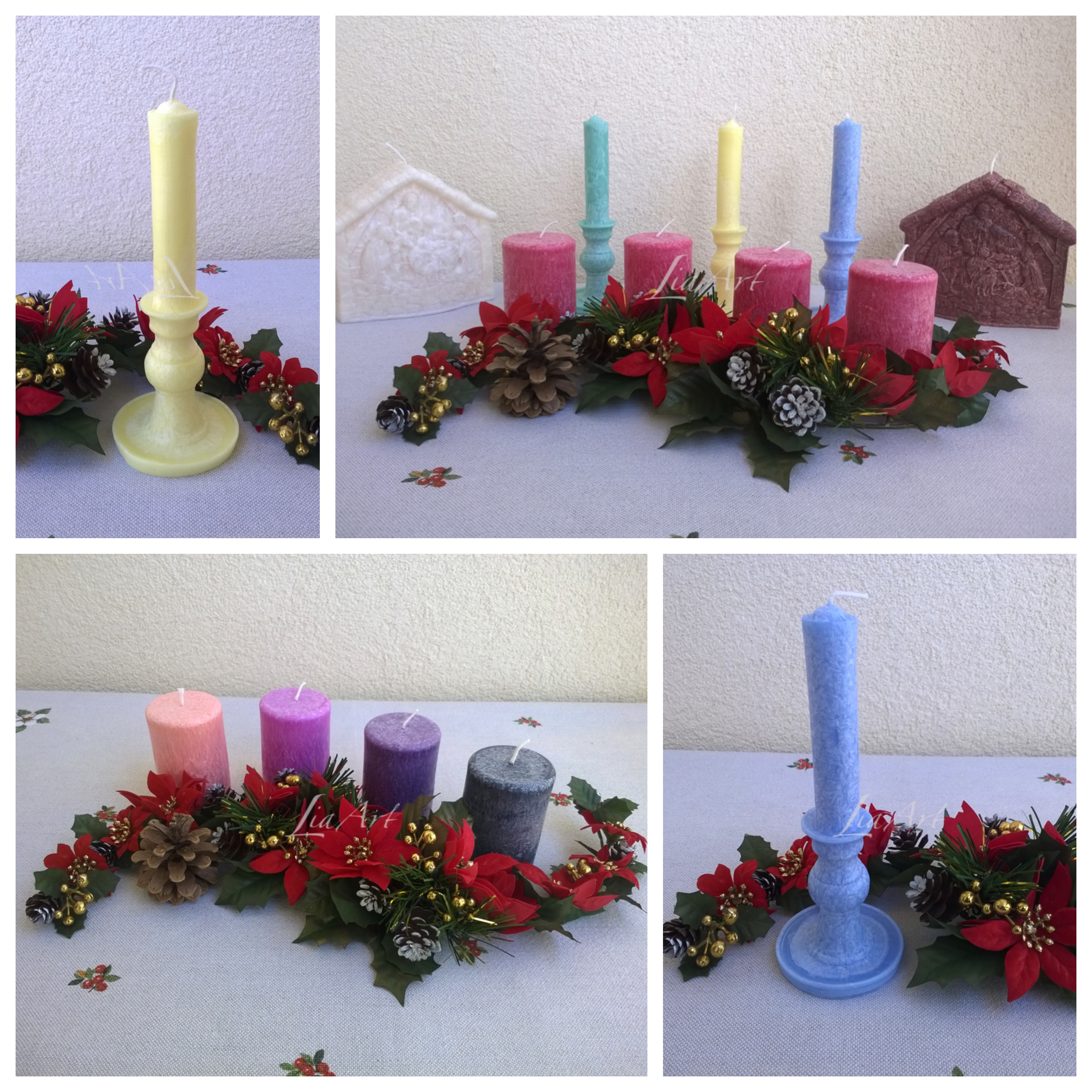 Adventné sviečky a krásne štýlové svietniky