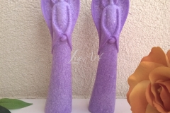 Fialový anjel šťastia  a fialový motýlik